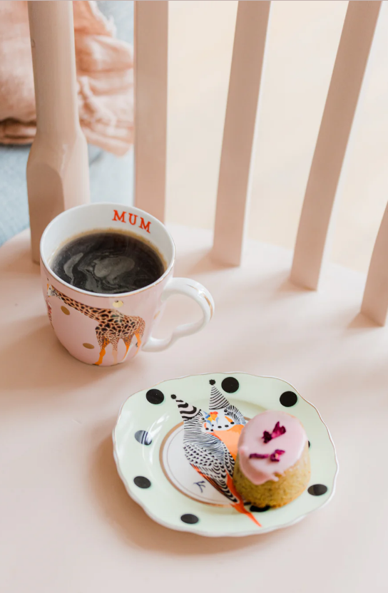 Budgie Design Tea Plate – 16 cm Round Ceramic Plate, 1.7 cm Tall