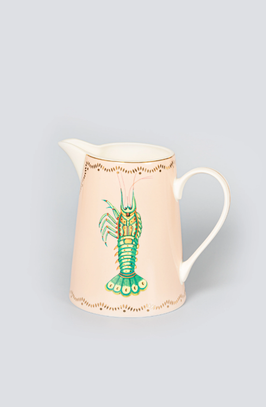 Lobster Design Tall Jug – Large Ceramic Jug, 18×12.5×16.5 cm