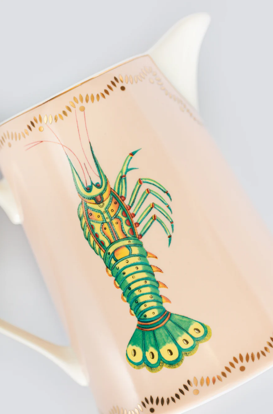 Lobster Design Tall Jug – Large Ceramic Jug, 18×12.5×16.5 cm