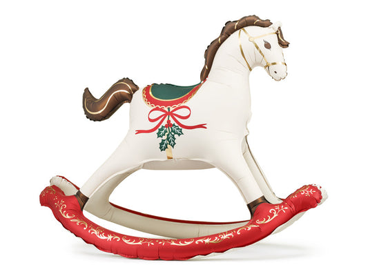 Christmas Rocking Horse Foil Balloon