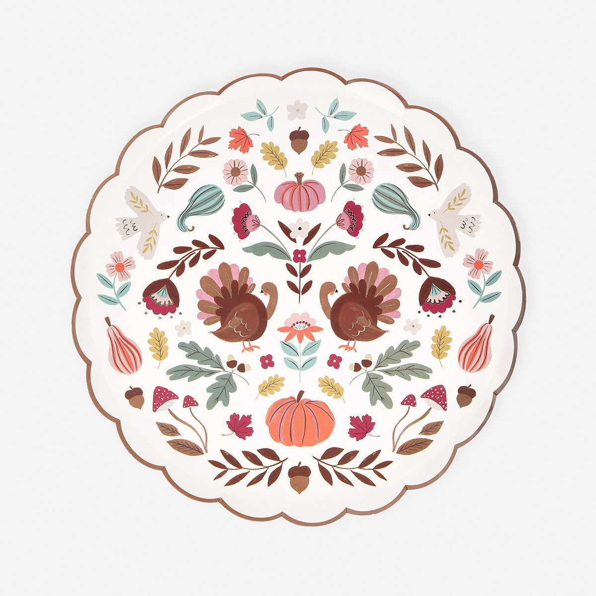 Folk Harvest Paper Plates