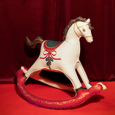 Christmas Rocking Horse Foil Balloon