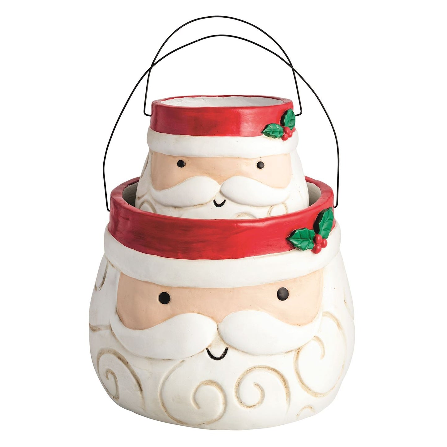Santa Buckets with Handles