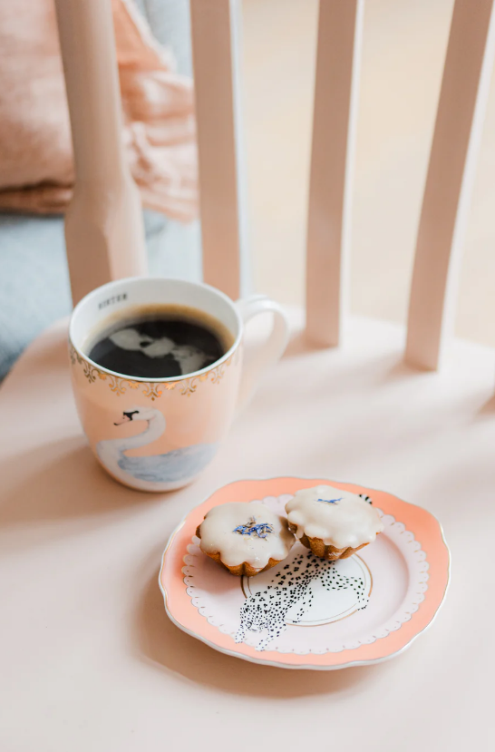 Leopard Design Tea Plate – 16 cm Square Ceramic Plate