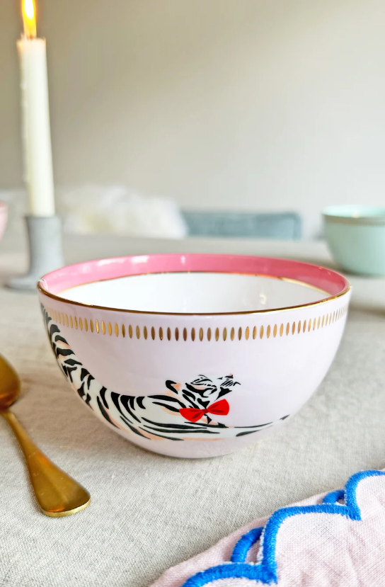 Animal Design Cereal Bowls – Set of 4, Ceramic Bowls