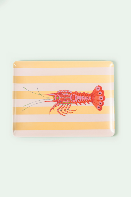 Lobster Design Picnic Tray – Large Melamine Tray, 37×28×2 cm