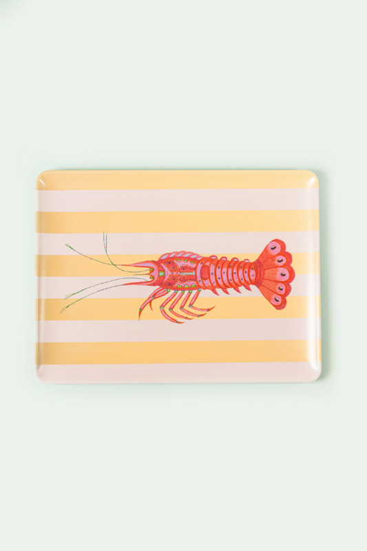 Lobster Design Picnic Tray – Large Melamine Tray, 37×28×2 cm