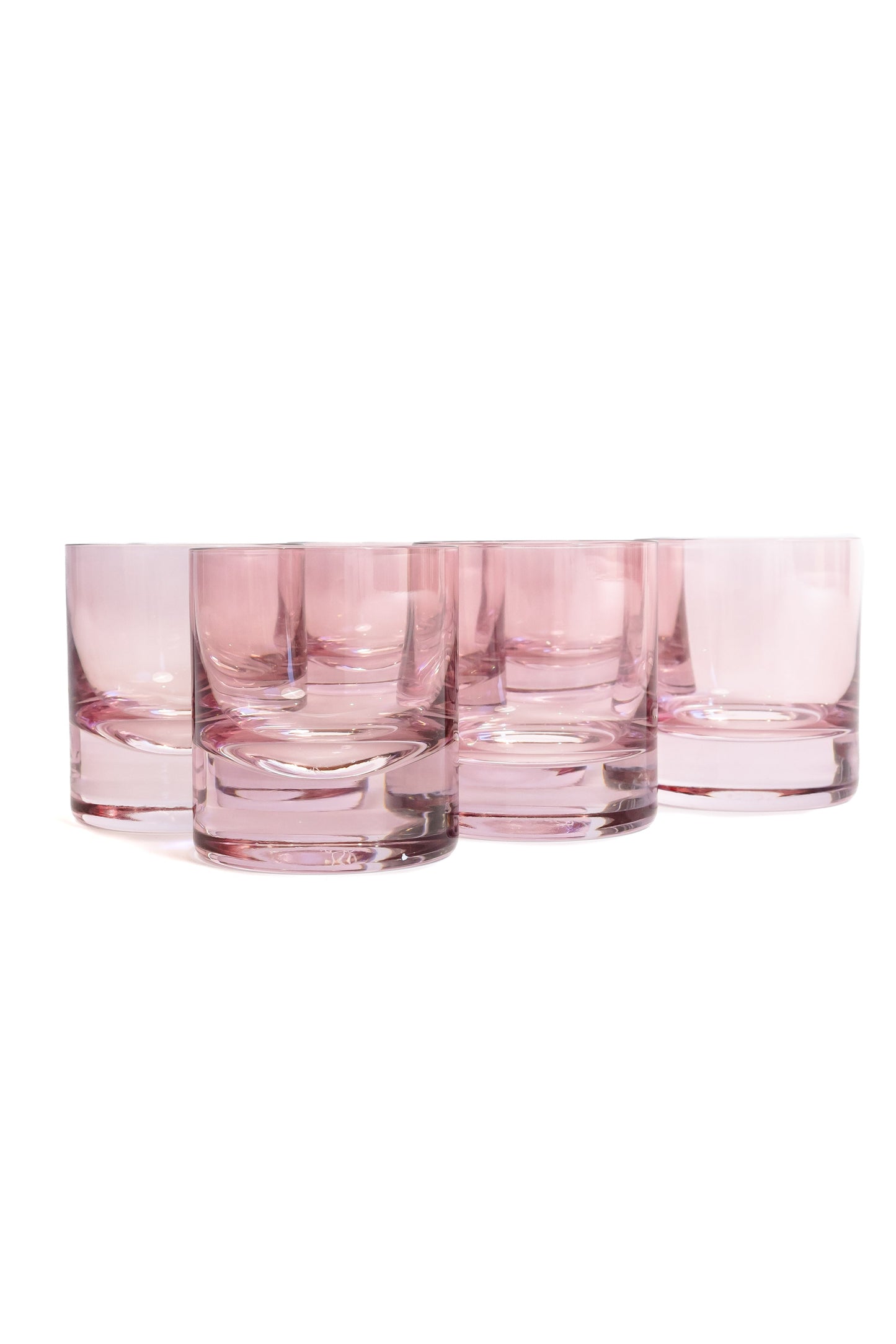 Colored Glass Tumblers – Hand-Blown Drinkware, 8.25 oz, Set of 6