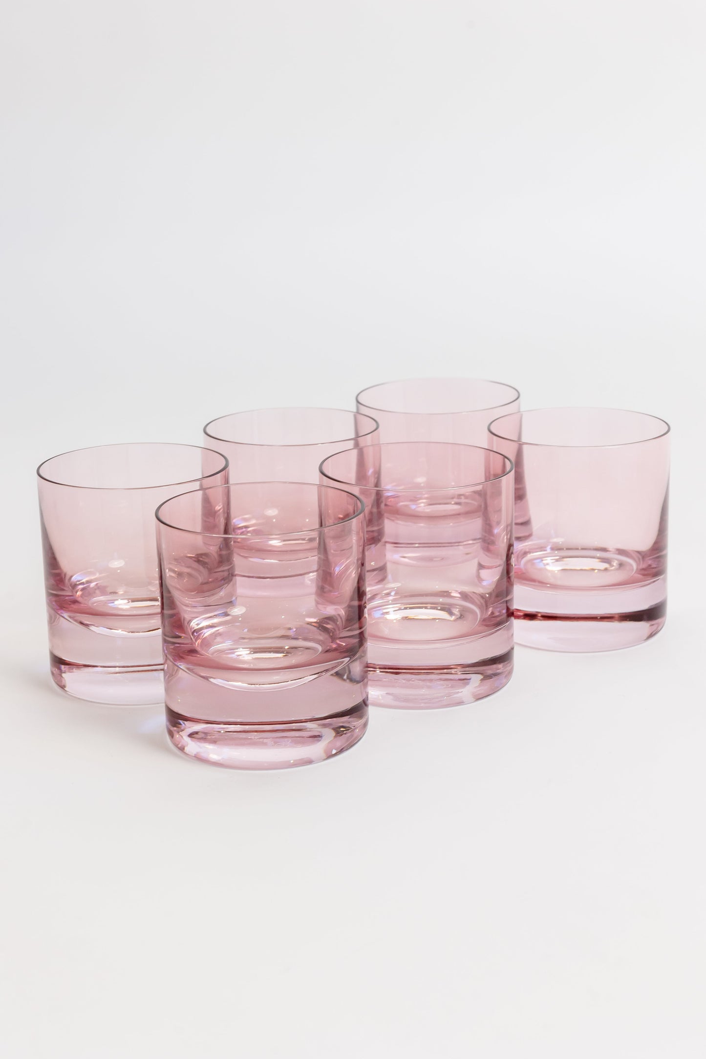Colored Glass Tumblers – Hand-Blown Drinkware, 8.25 oz, Set of 6