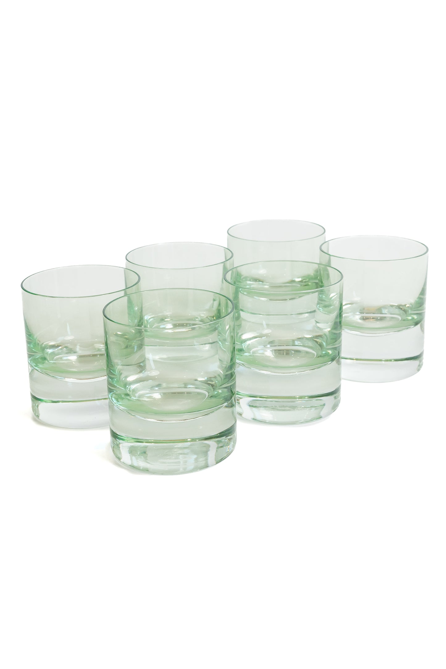 Colored Glass Tumblers – Hand-Blown Drinkware, 8.25 oz, Set of 6