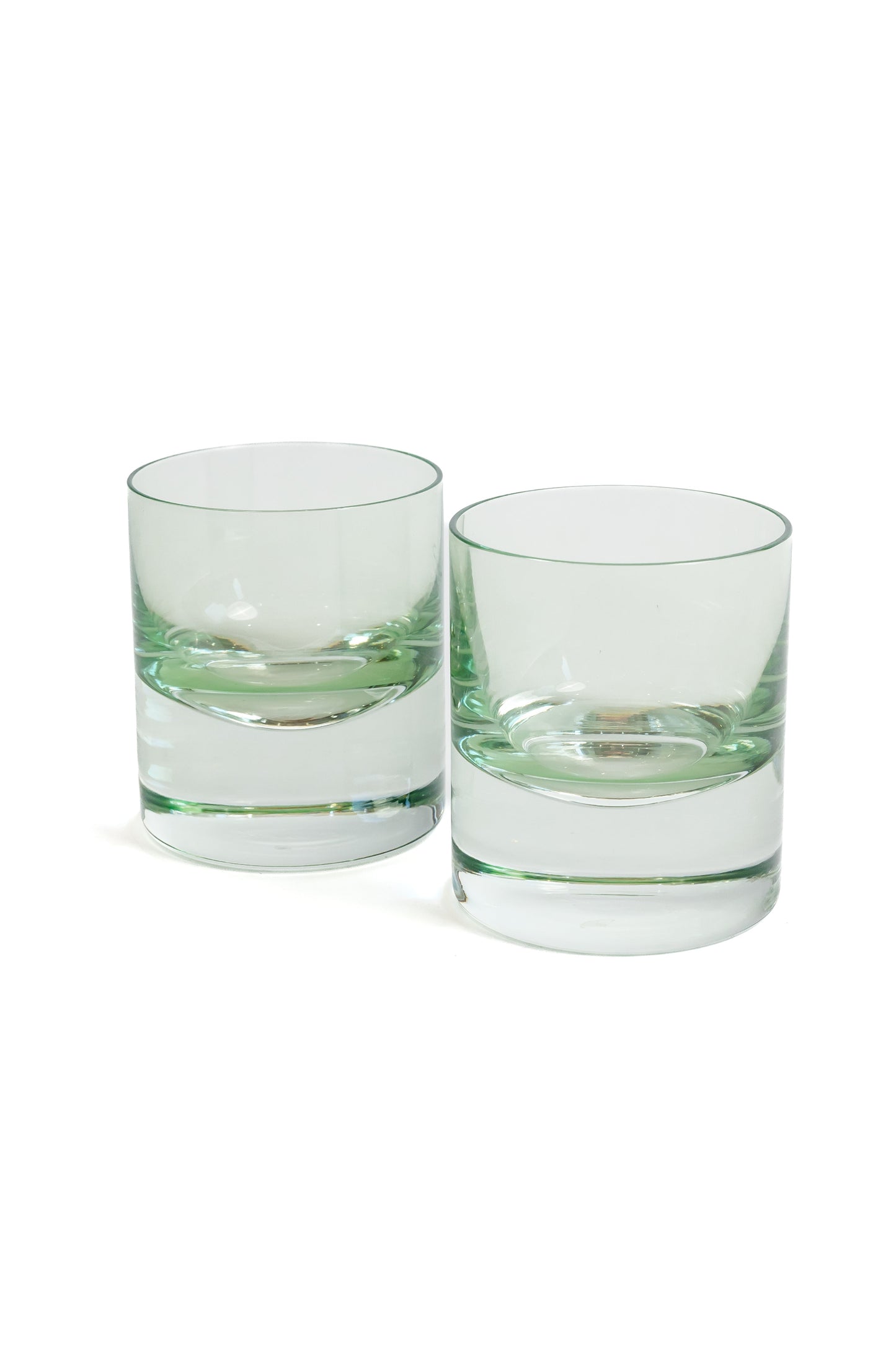Colored Glass Tumblers – Hand-Blown Drinkware, 8.25 oz, Set of 2