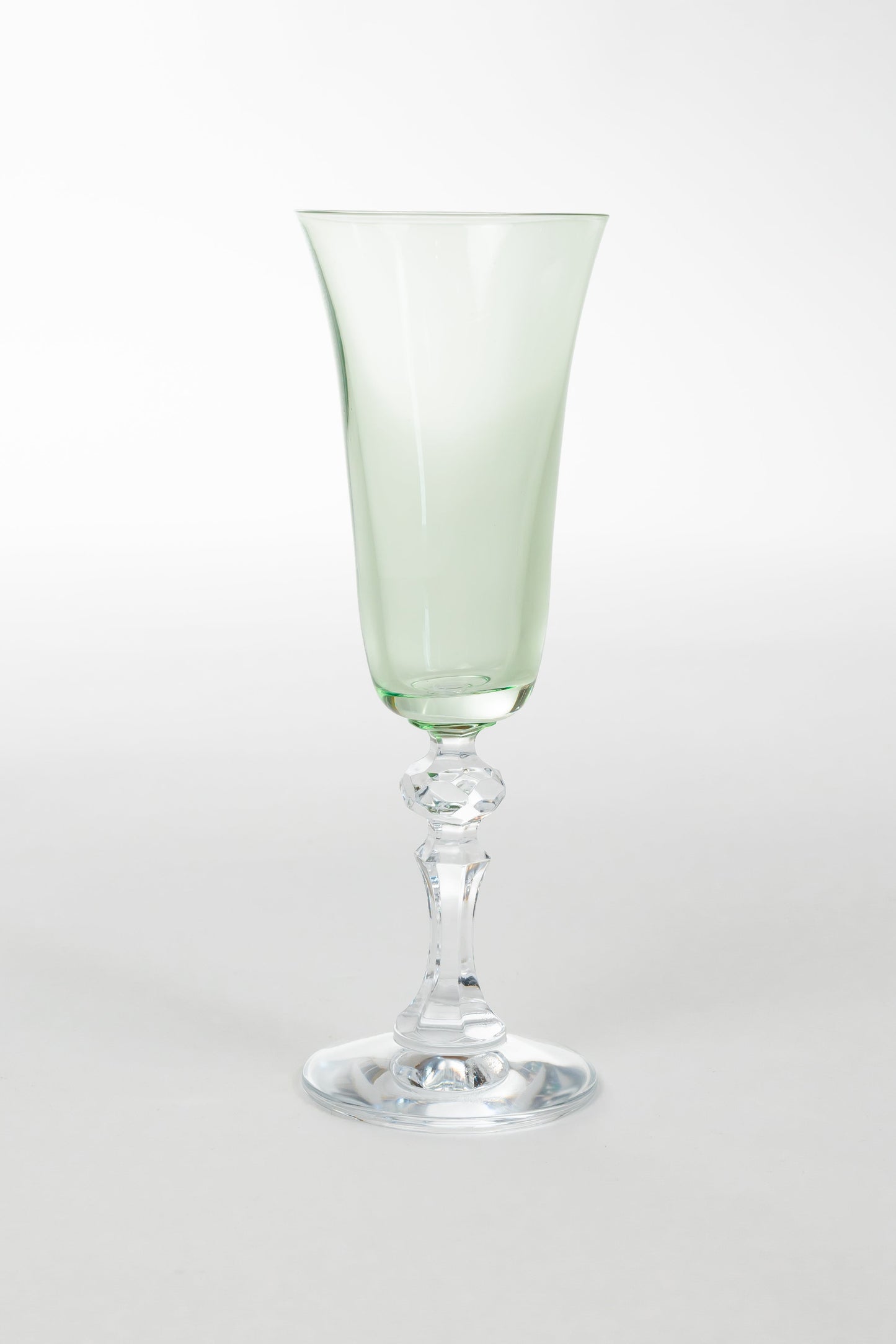 Flute Glasses – Hand-Blown Colored Glass, 5 oz, Set of 2