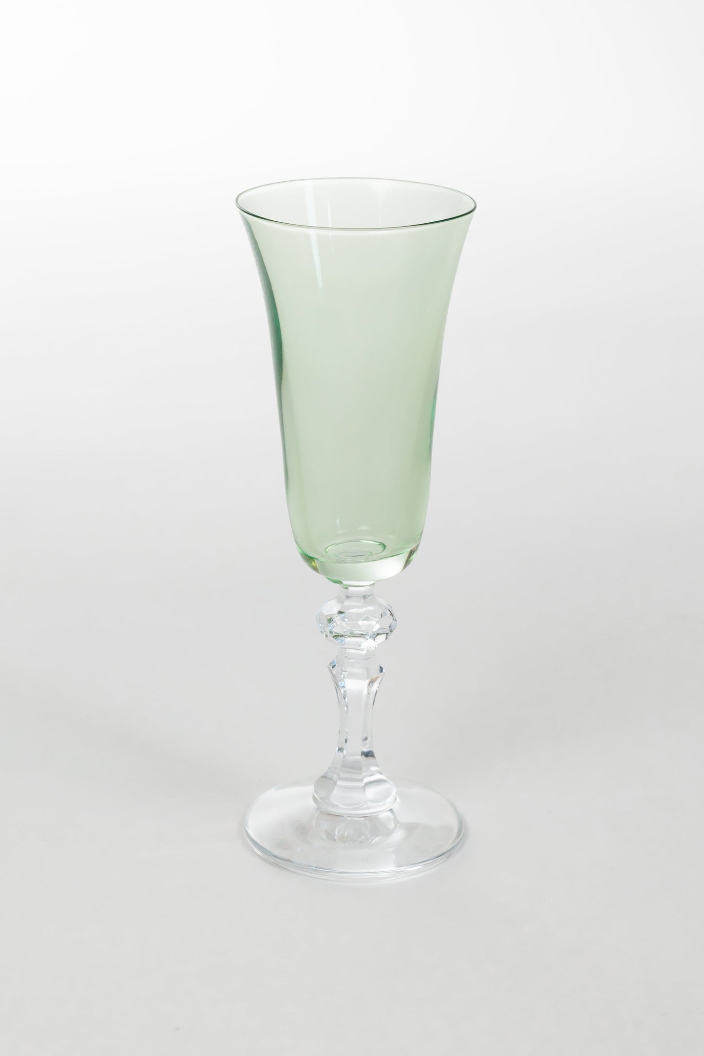 Flute Glasses – Hand-Blown Colored Glass, 5 oz, Set of 2