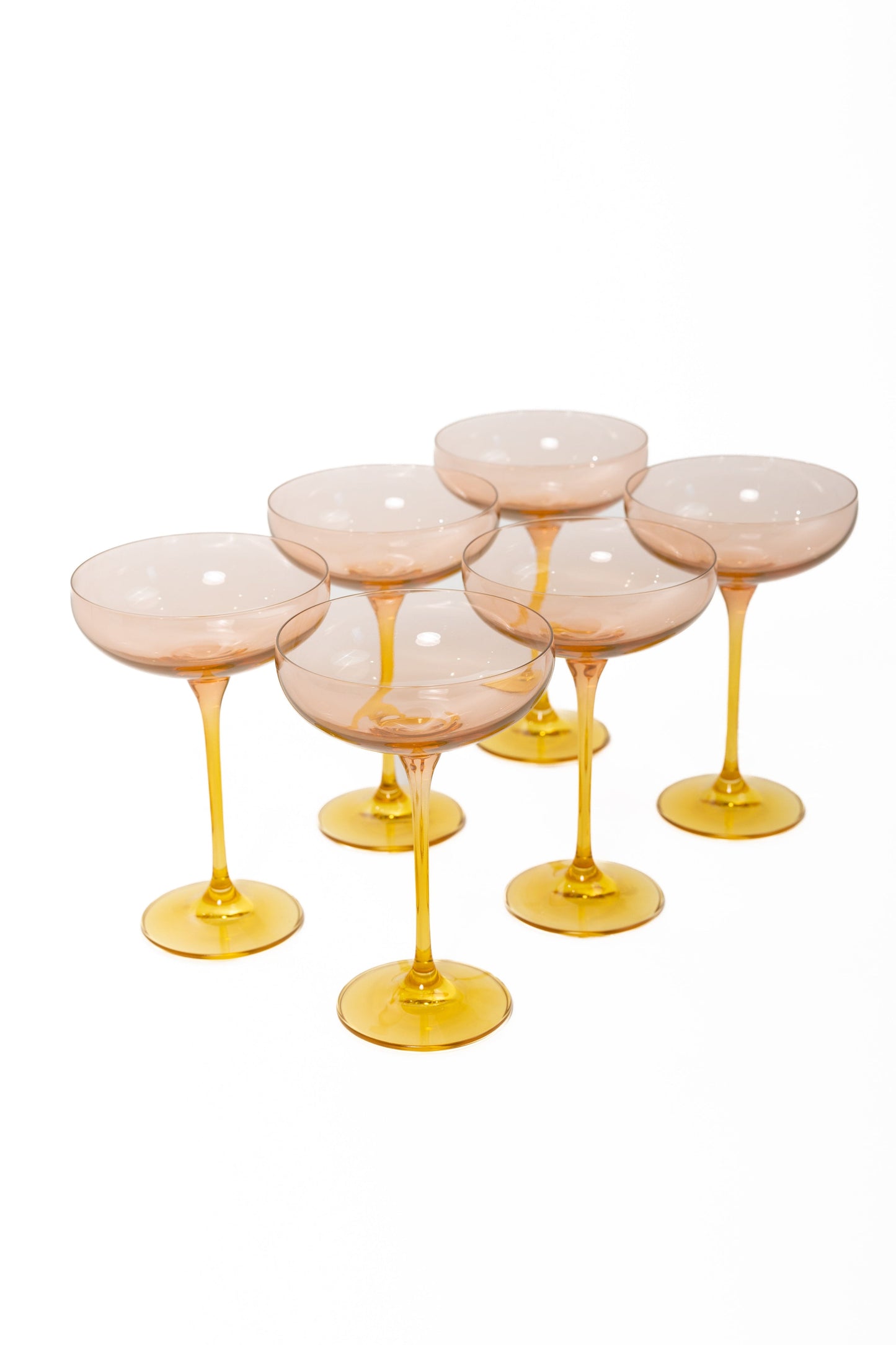 Party Drinkware Glasses – Clear Glass Tumblers, 8.25 oz, Set of 6