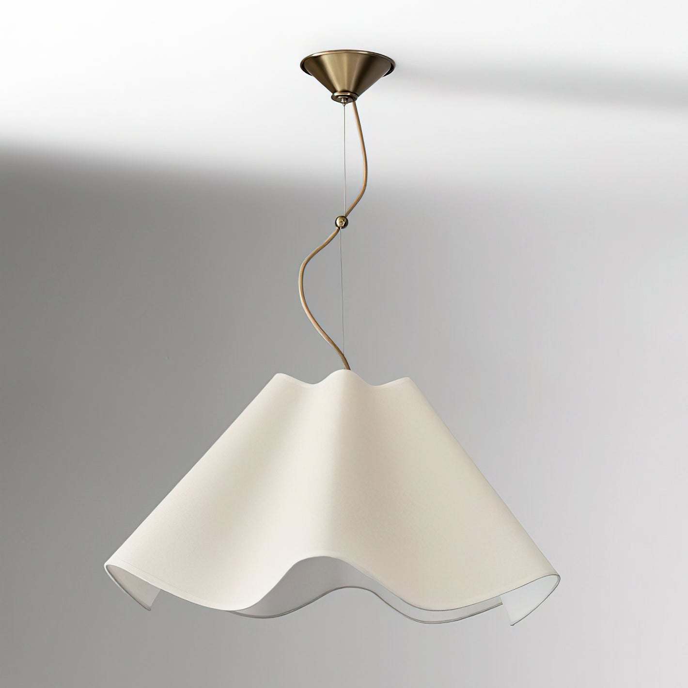 Pendant Ceiling Light – Fabric Shade with Metal Fixture, Multiple Sizes