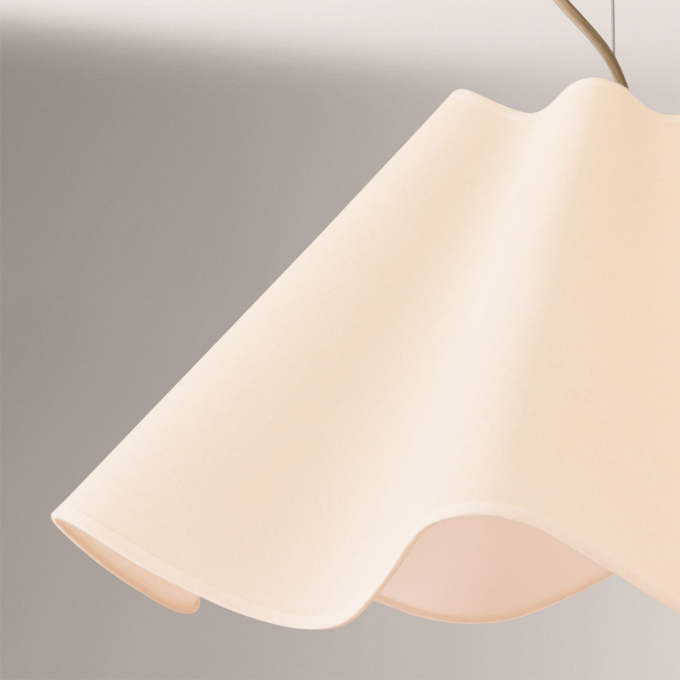 Pendant Ceiling Light – Fabric Shade with Metal Fixture, Multiple Sizes