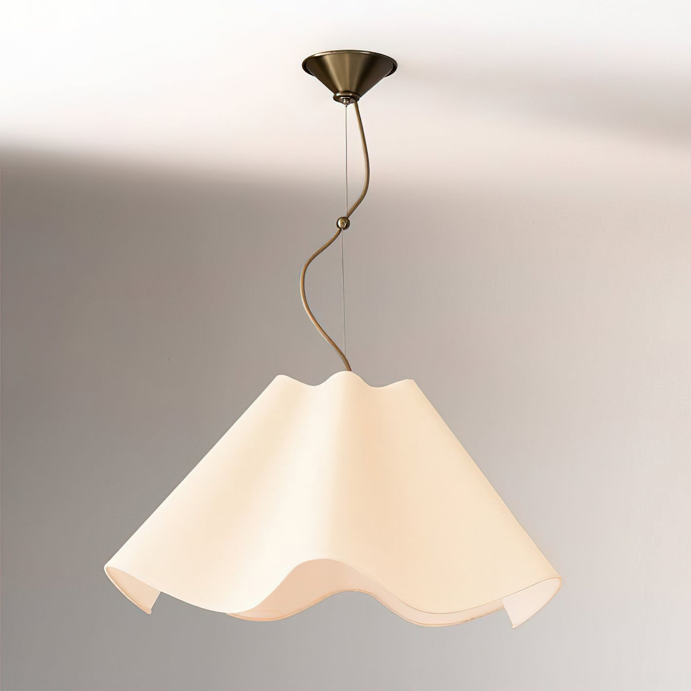Pendant Ceiling Light – Fabric Shade with Metal Fixture, Multiple Sizes