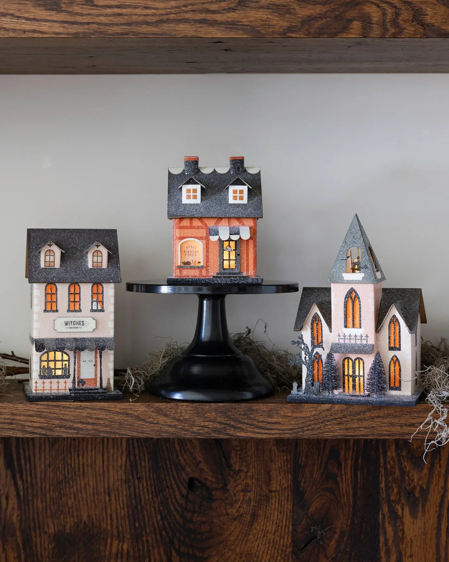 Light-Up Haunted Village House