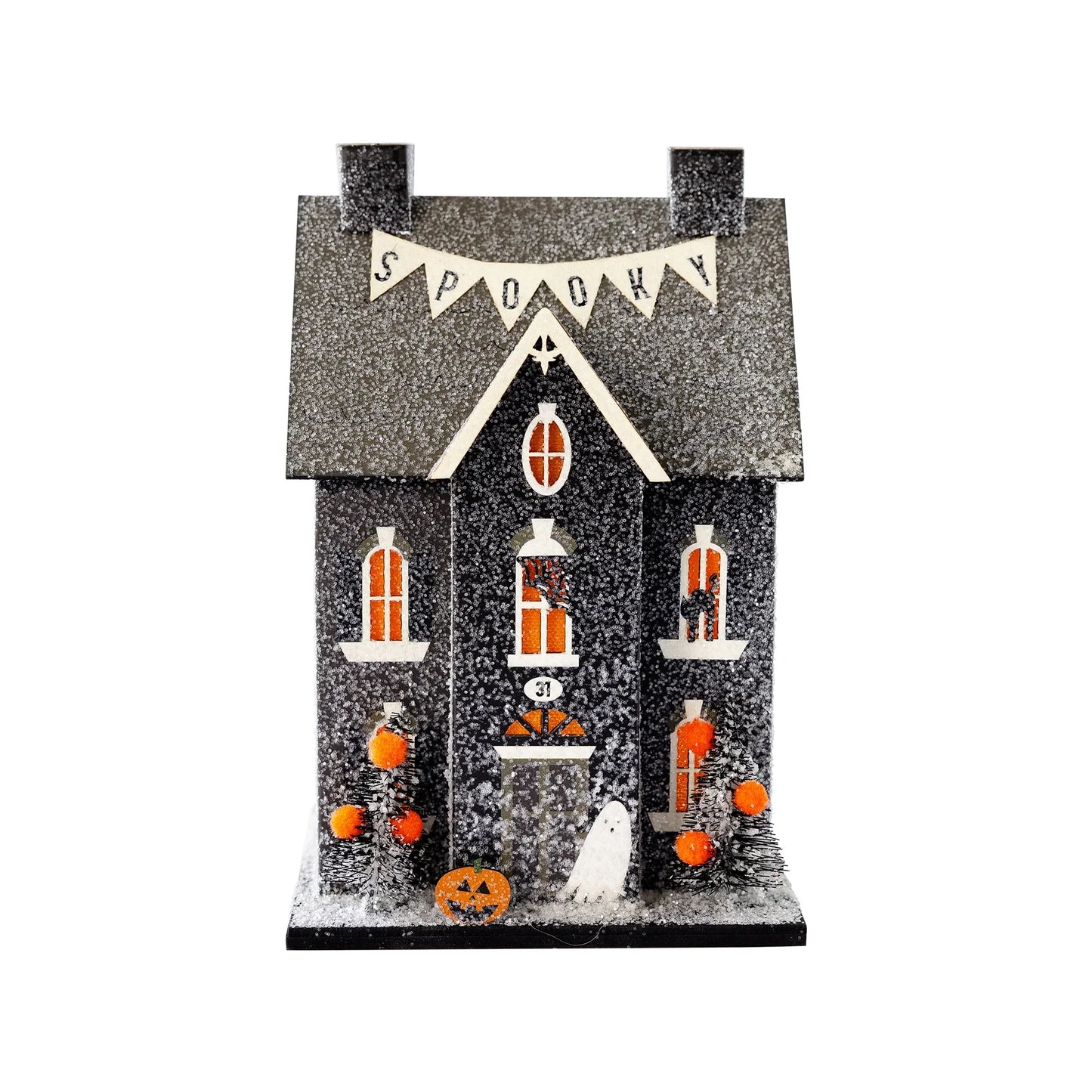 Halloween Haunted Home Miniature House with Light
