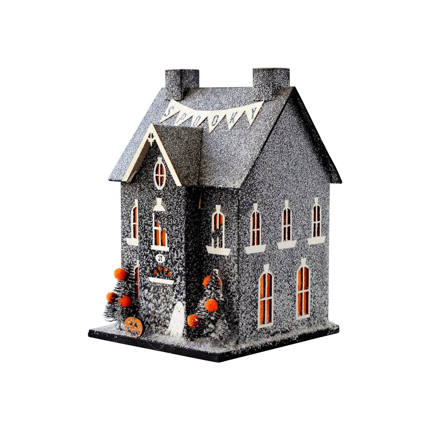 Halloween Haunted Home Miniature House with Light