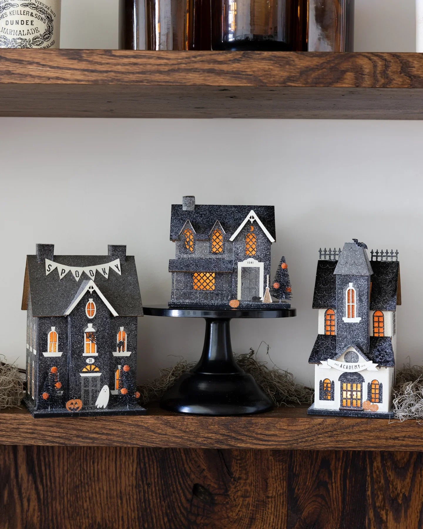 Light-Up Witch Cottage Halloween Decor, 5.5 in
