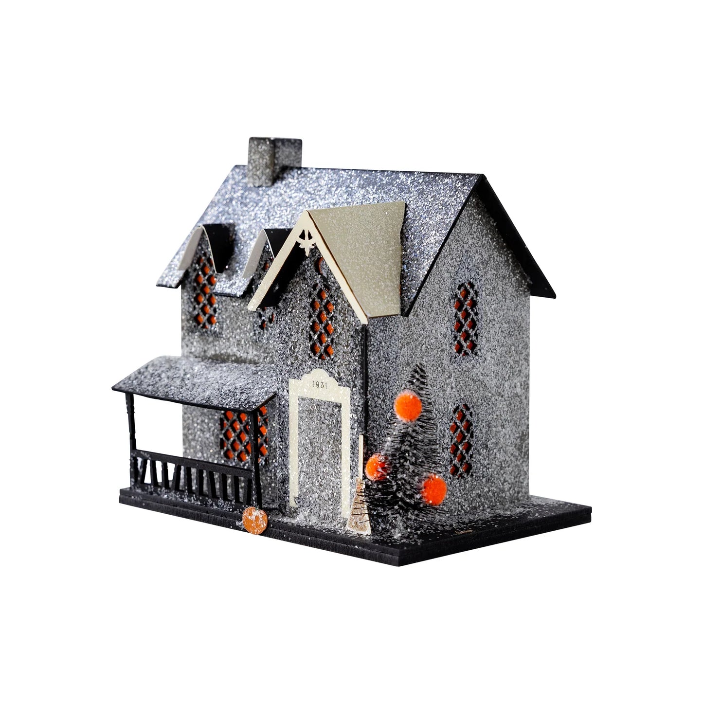 Light-Up Witch Cottage Halloween Decor, 5.5 in